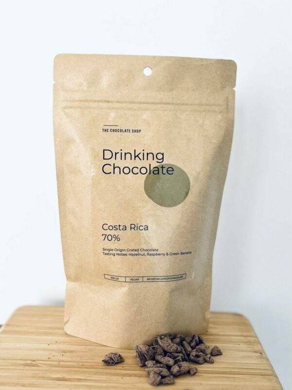 Costa Rica Single Origin Drinking Chocolate TCS 70 percent vegan 500 gr.