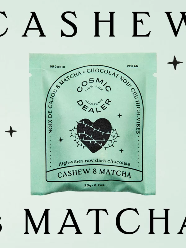 Cosmic Dealer Chakra Chocolate Caashew and Matcha