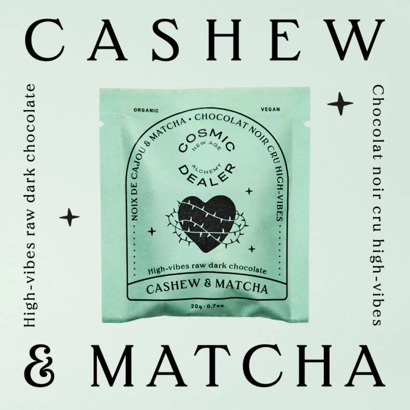 Cosmic Dealer Chakra Chocolate Caashew and Matcha