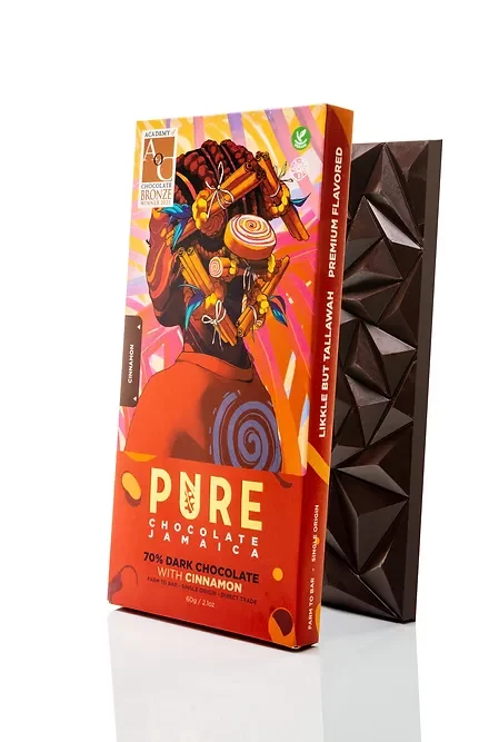 Dark Chocolate Company Dark Cinnamon 70 Percent Jamaica