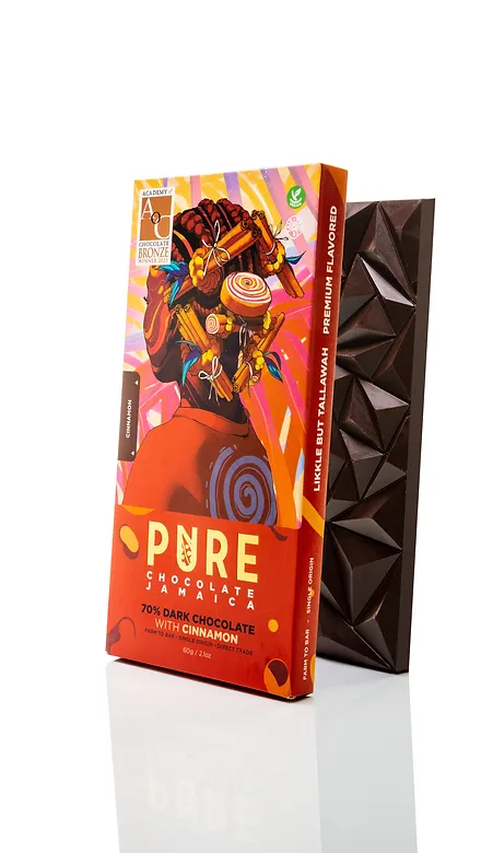 Dark Chocolate Company Dark Cinnamon 70 Percent Jamaica