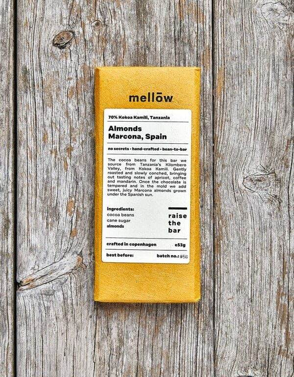 Mellow Chocolate Origin Tanzania 70 percent with almonds